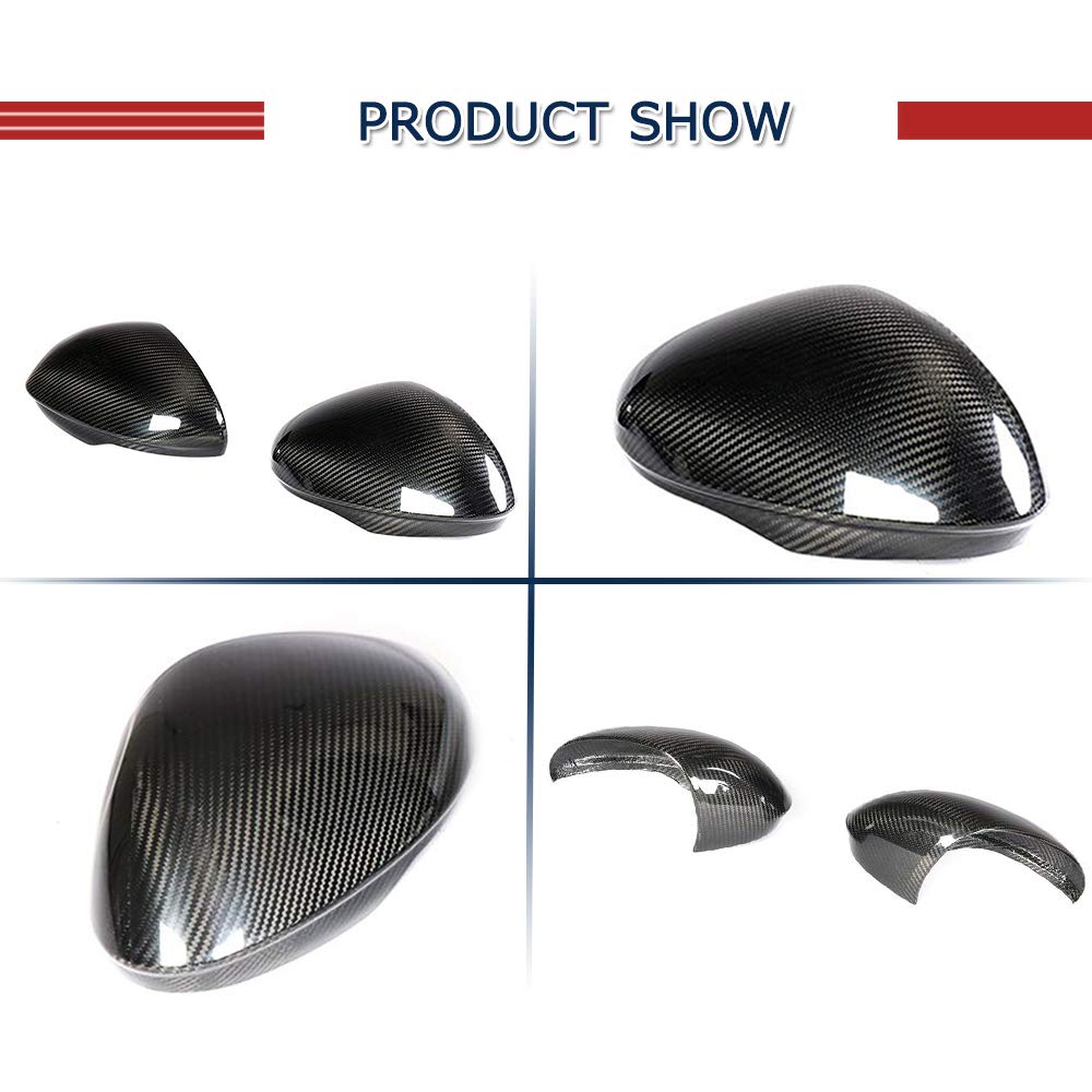 Premium Carbon Fiber Mirror Covers for Alfa Romeo Giulia Sedan (2015-2018) - OEM Style Side Mirror Caps | Enhances Vehicle Appearance & Protection | Perfect for Car Enthusiasts & Custom Upgrades