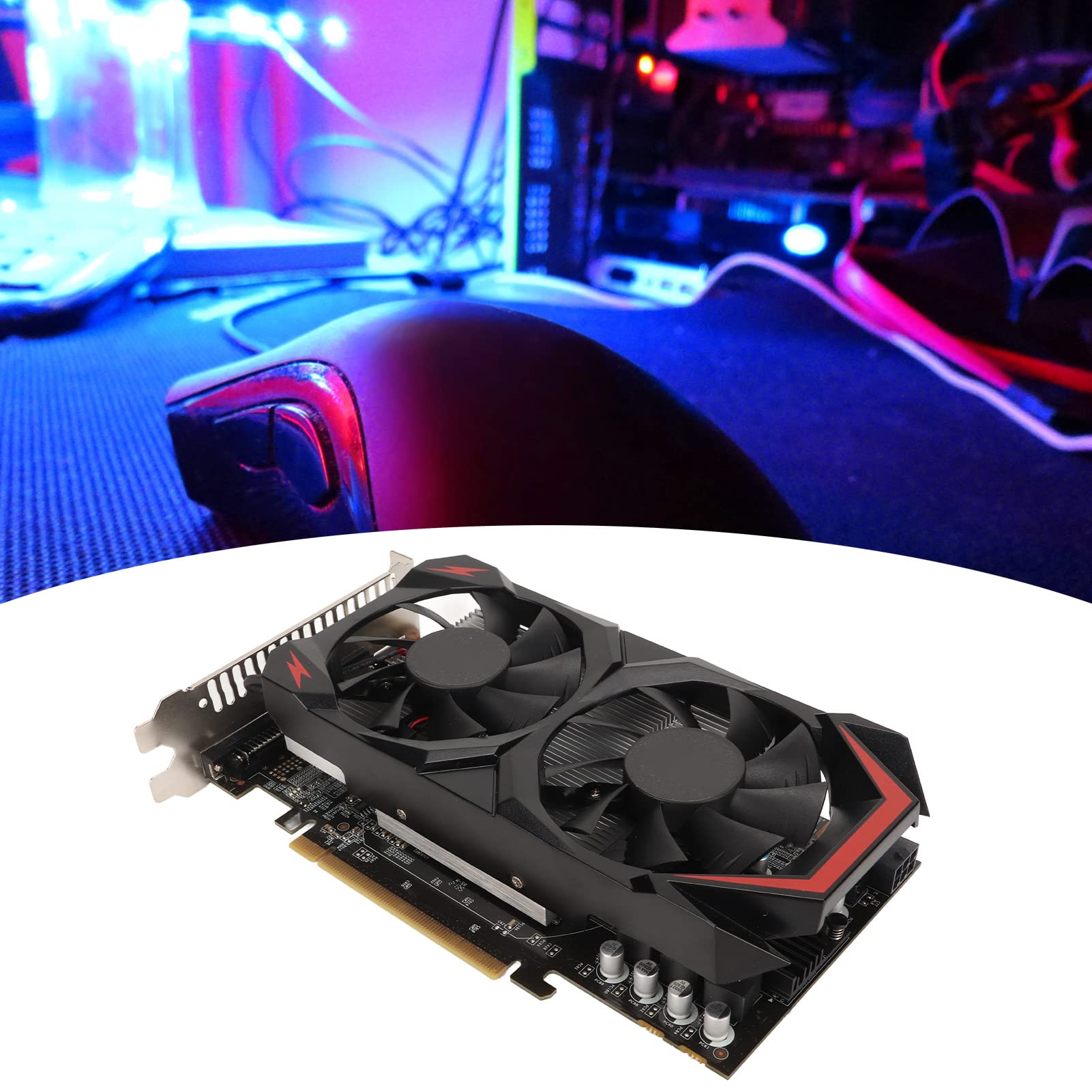 1.5GB GDDR5 192Bit Gaming Graphics Card - 3760MHz Memory Clock, 3 Output Ports (DVI/VGA), HDR Technology & Dual Cooling Fans for PC Gaming - Perfect for Esports, VR & 4K Gaming