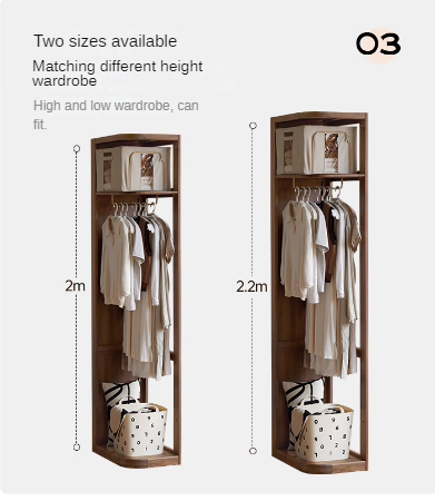 Premium Black Walnut Solid Wood Storage Rack - Space-Saving Floor Corner Hanger for Entryway, Bedroom & Bathroom Organization