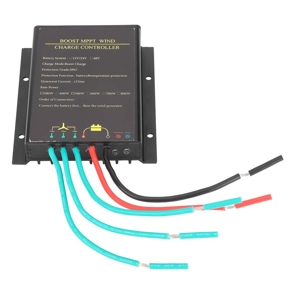 YUANJS 48V 800W MPPT Wind Charge Controller - Waterproof Wind Turbine Regulator for Off-Grid Solar & Wind Power Systems - Perfect for Home, RV, and Marine Use