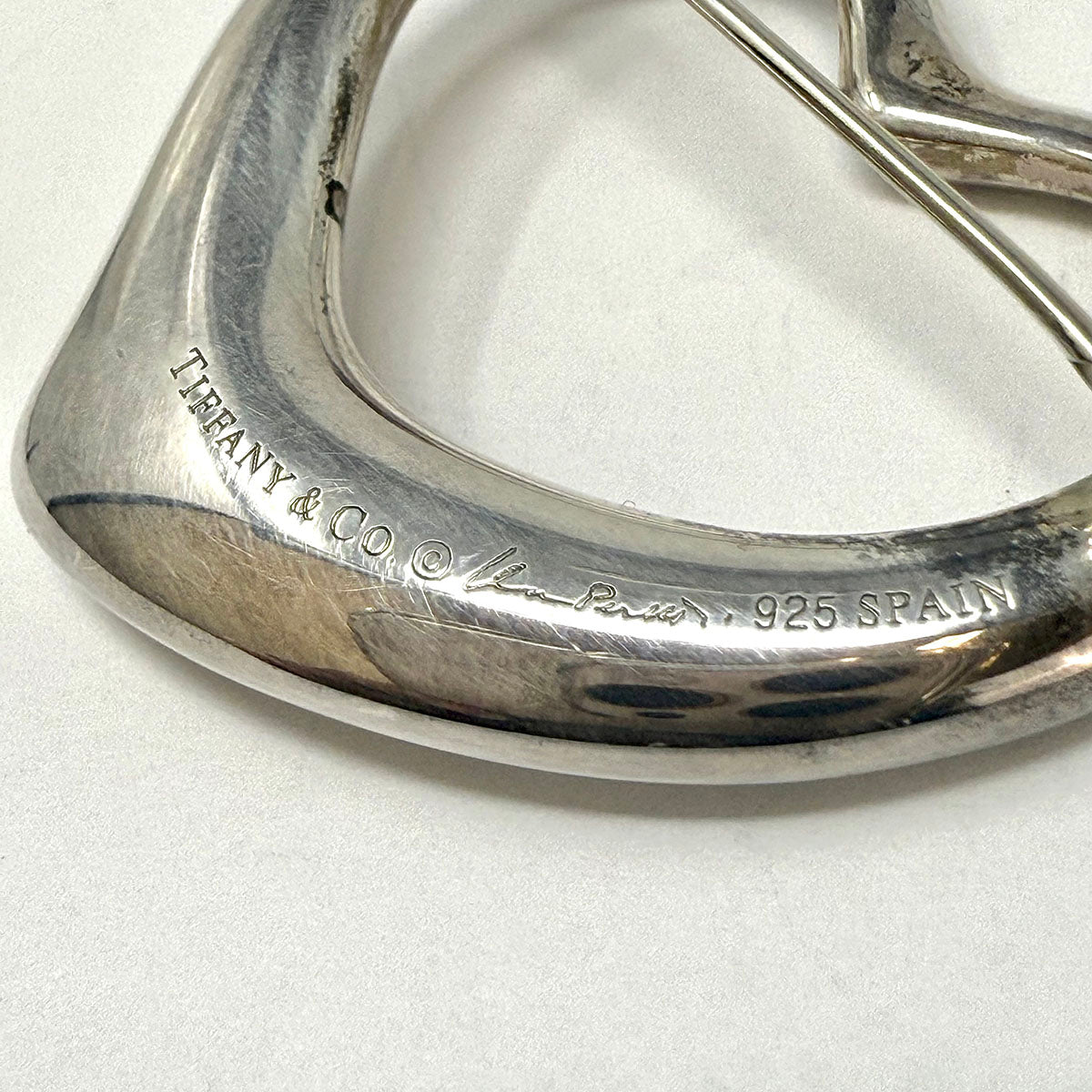 Tiffany & Co. Sterling Silver Heart Pin - Elegant Jewelry Gift for Women, Perfect for Valentine's Day, Anniversary & Special Occasions