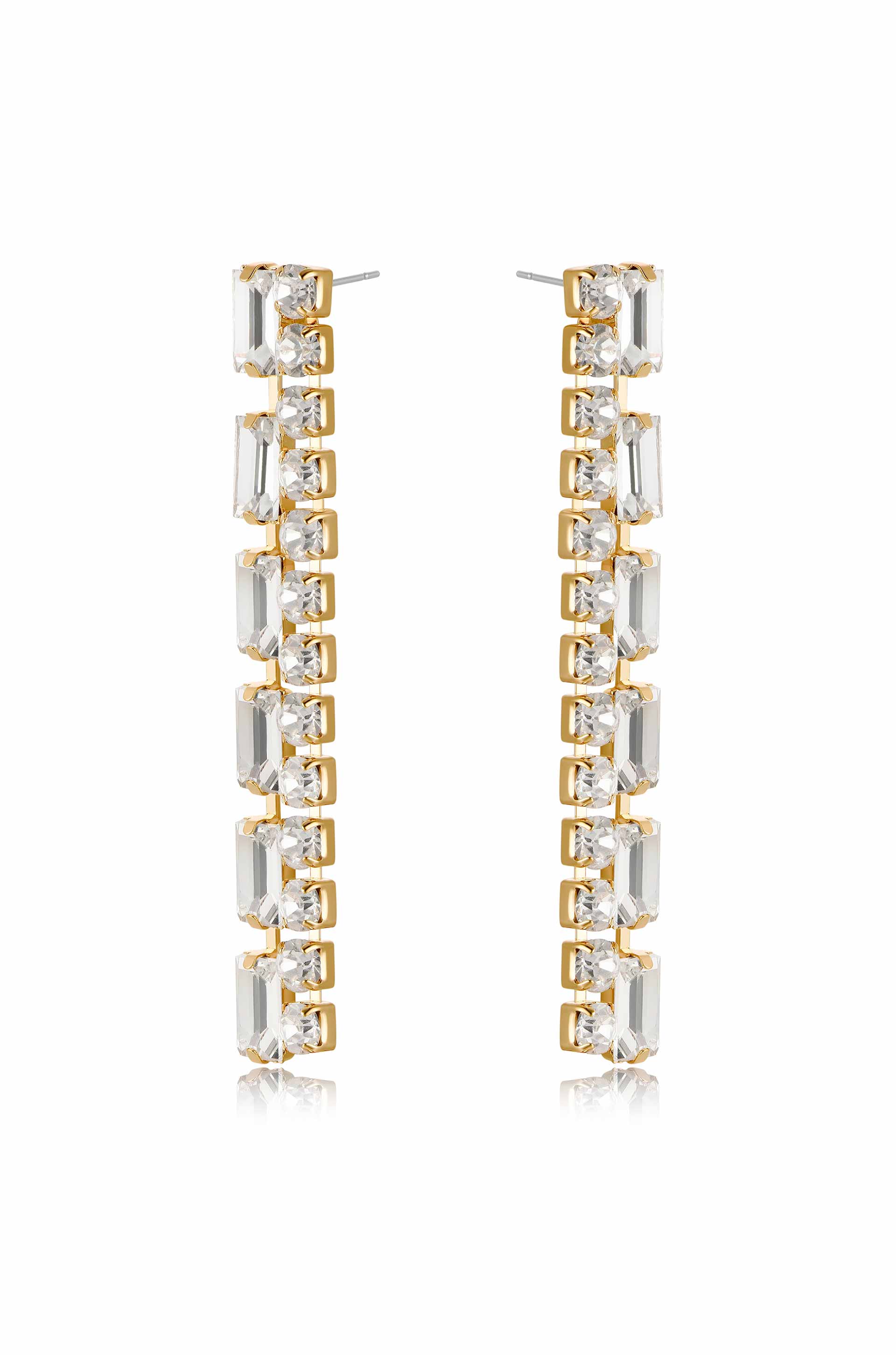 Elegant Crystal Drop Earrings for Women - Perfect for Date Night, Wedding & Special Occasions