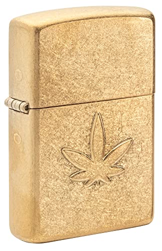 Tumbled Brass Leaf