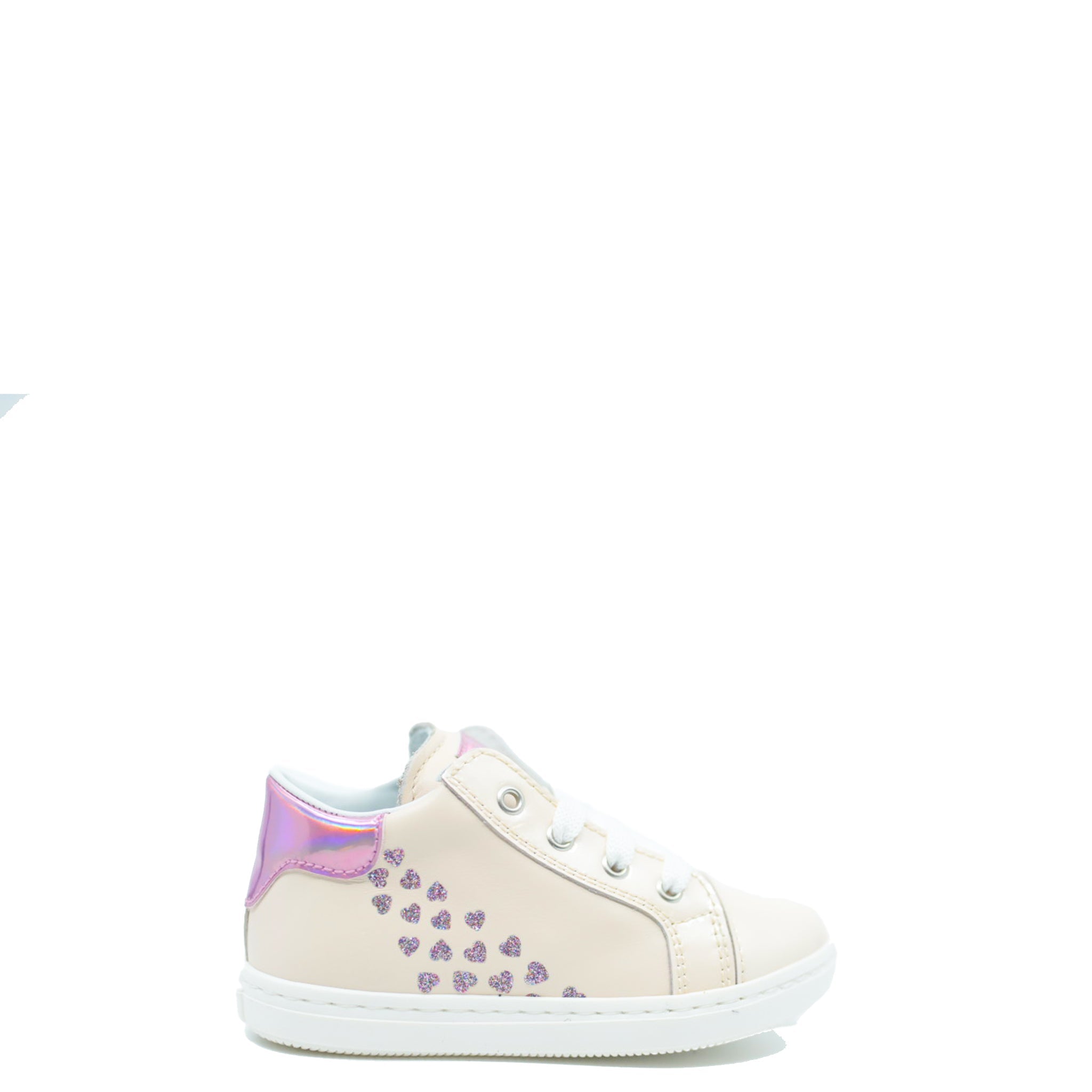 Beberlis Pink Heart Baby Sneakers - Cute Girls' First Walking Shoes for Toddlers, Non-Slip Soft Sole Infant Shoes | Perfect for Birthday Gifts, Photo Shoots & Daily Outfits