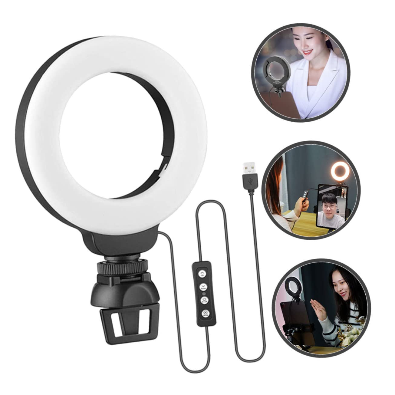 OSALADI 4-Pack Selfie Ring Light Kit with Stand - 10