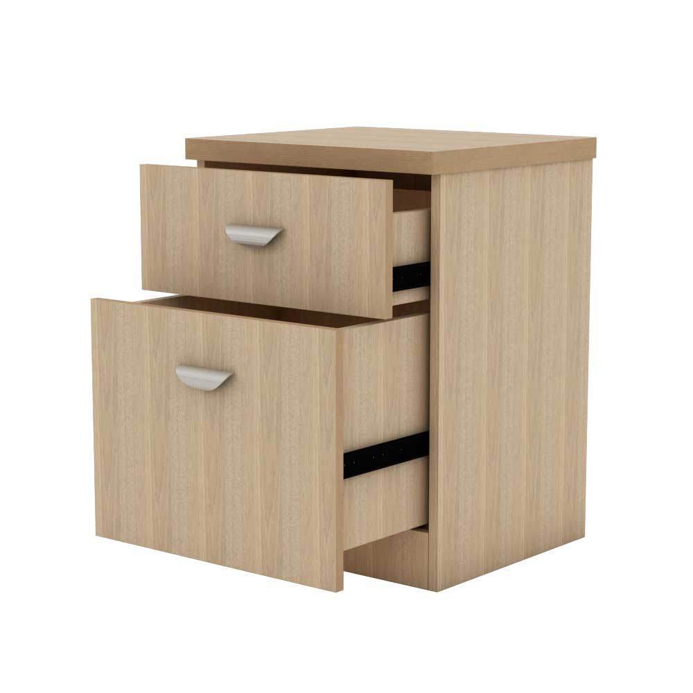 Logan Bedside Table - Modern Nightstand with Storage Shelf for Bedroom, Living Room, or Office - Perfect for Holding Lamps, Books, and Essentials