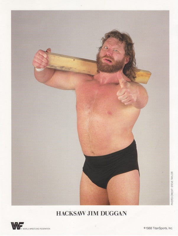 1988 Hacksaw Jim Duggan Wrestling Action Figure - Vintage Collectible Toy for Wrestling Fans & Nostalgic Gift for WWE Enthusiasts - Perfect for Display, Play, or Wrestling Memorabilia Collections