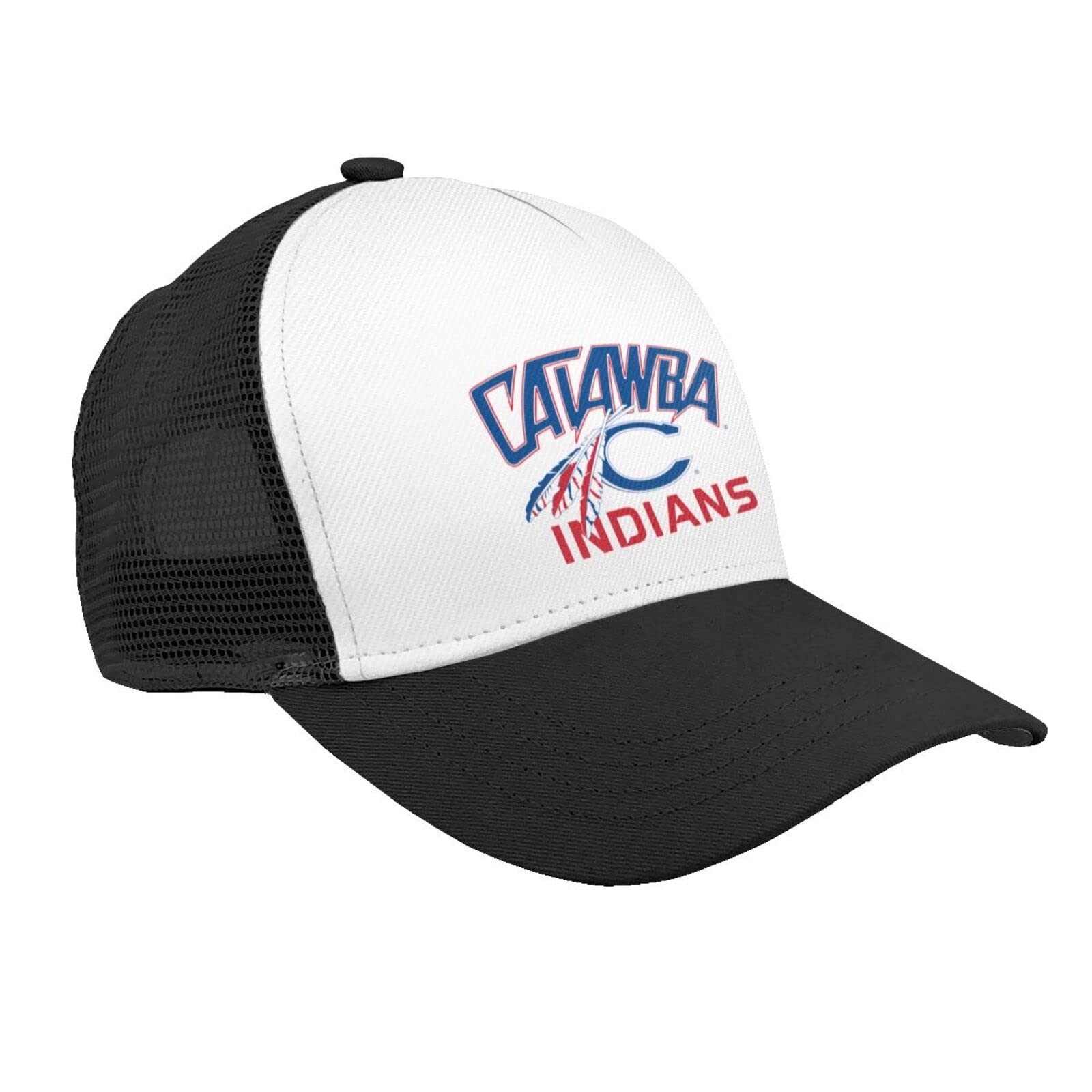 Catawba College Logo Mesh Baseball Cap - Adjustable Golf & Fishing Hat for Men & Women - Breathable Sun Protection for Outdoor Sports, Casual Wear - Black