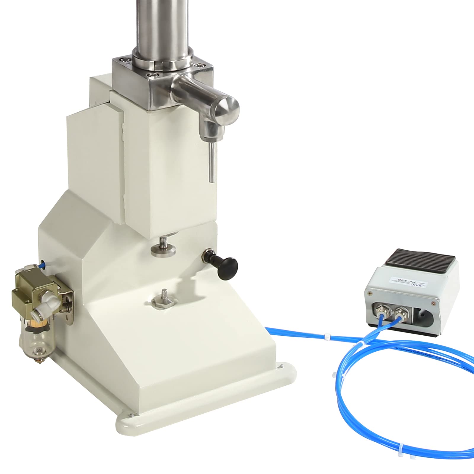LOYALHEARTDY Pneumatic Paste & Liquid Filling Machine - 5-50ml Bottle Filler for Cosmetics, Food, Pharmaceuticals | A02 Model for Small Business & DIY Projects