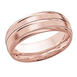 Handcrafted Two-Tone Brushed Finish Wedding Band for Men and Women - Perfect for Engagement, Anniversary, and Special Occasions