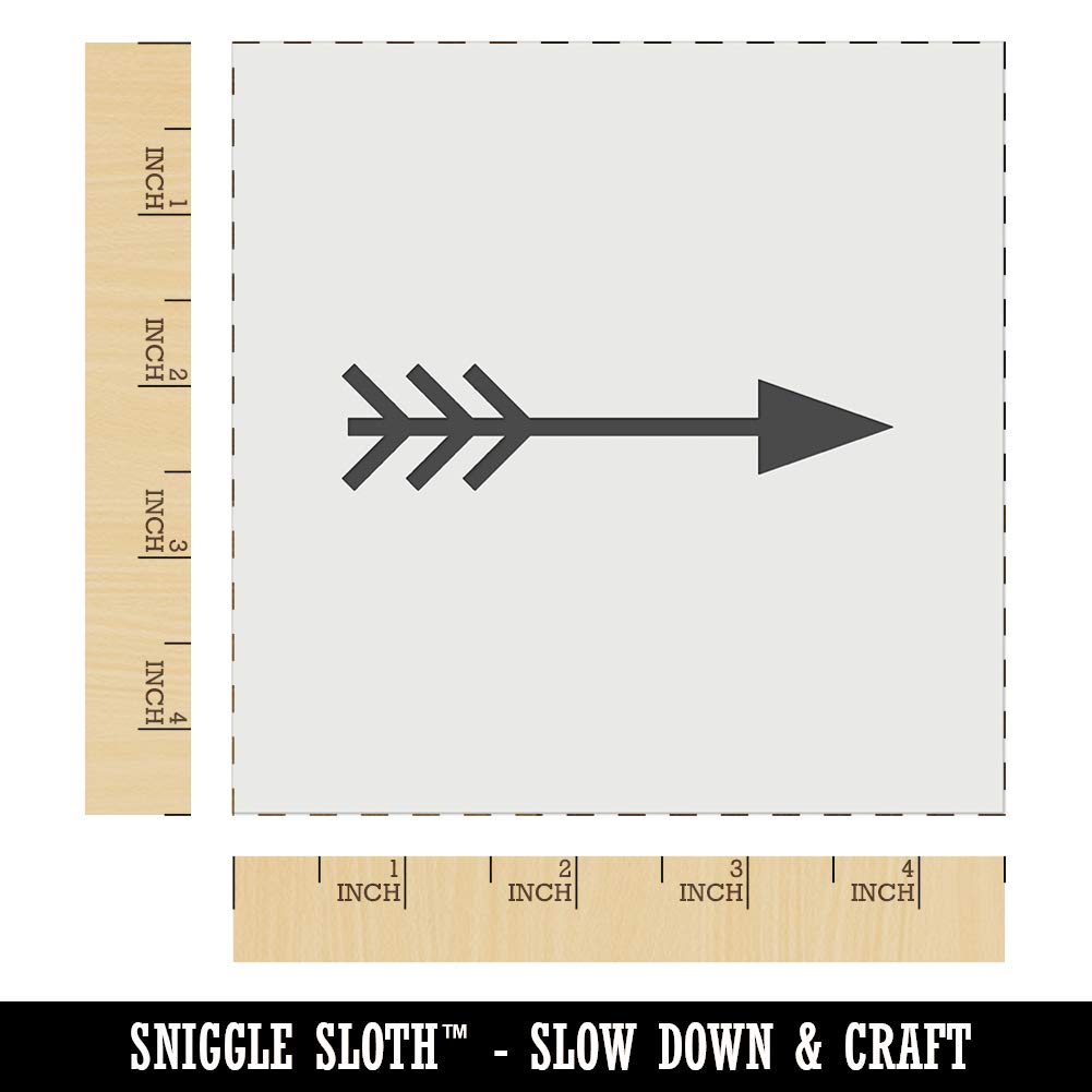 4.5 Inch Fun Arrow Wall Cookie DIY Craft Reusable Stencil - Perfect for Baking, Home Decor, and Creative Projects