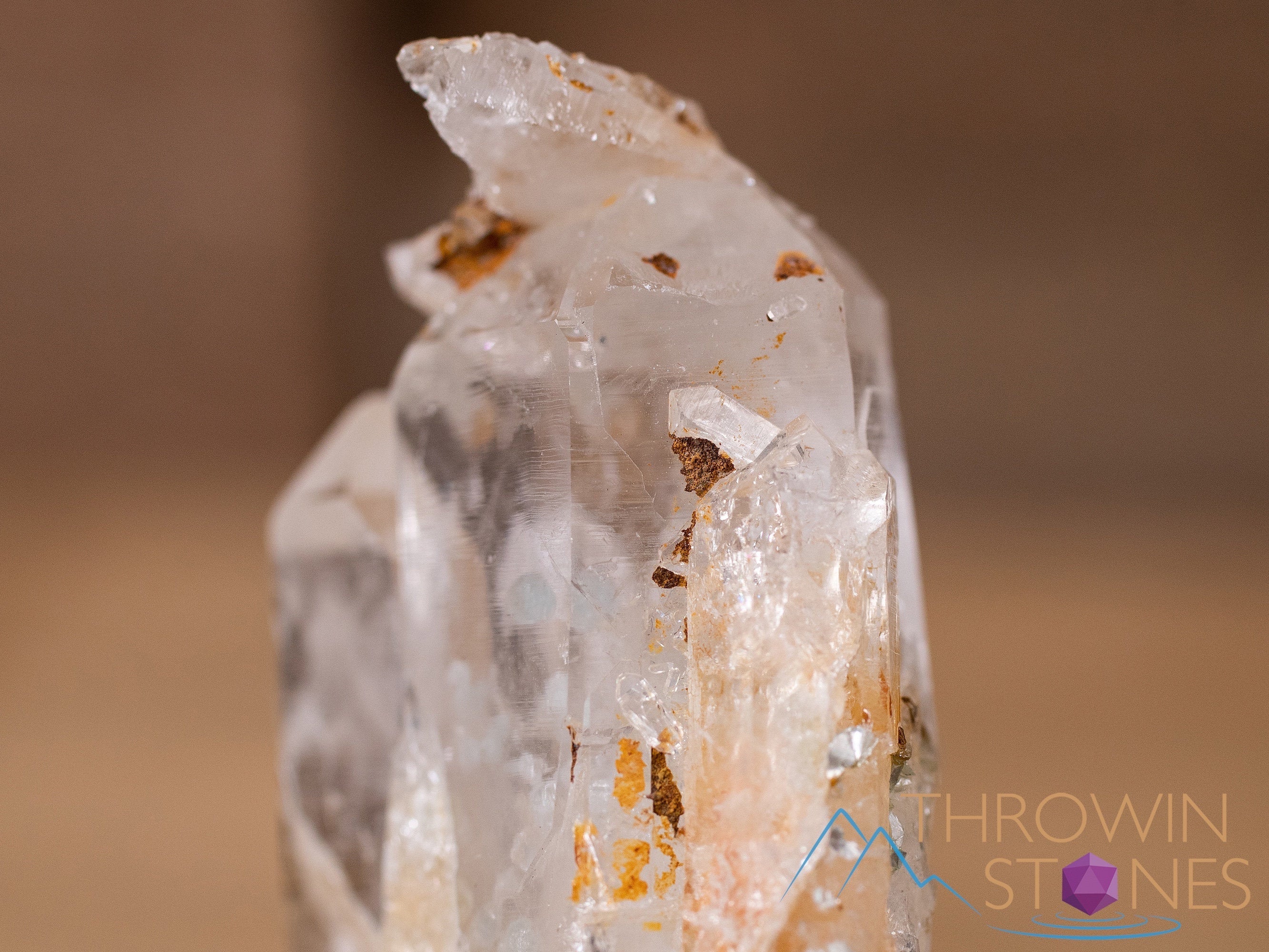 Natural COOKEITE in Clear QUARTZ Raw Crystal - Healing Stone for Home Decor, Housewarming Gift, and Spiritual Energy | Perfect for Meditation, Feng Shui, and Crystal Collection
