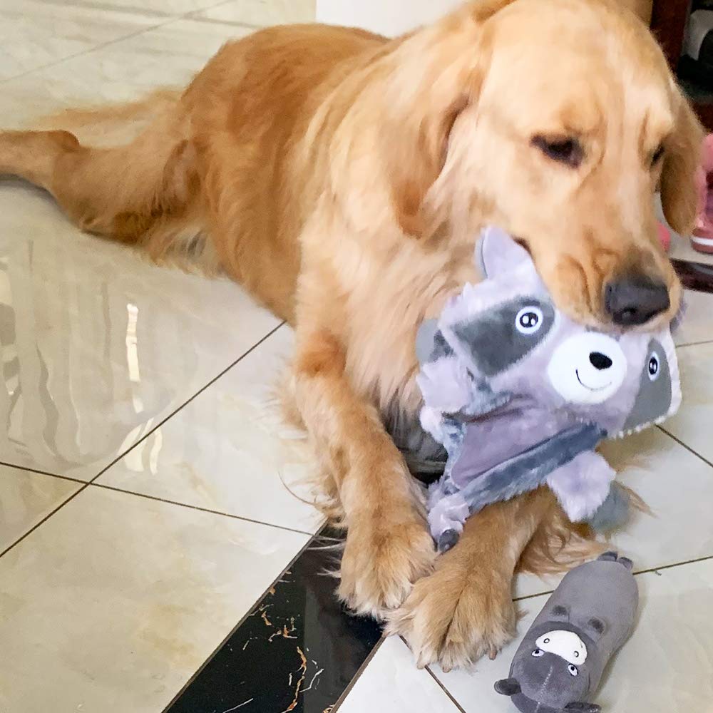 **Extra-Large Jalousie Squeaky Dog Toy with Rope & Plush – Durable Chew Toy for Small, Medium & Large Breeds – Interactive Play for Indoor & Outdoor Fun (Otter Design)**