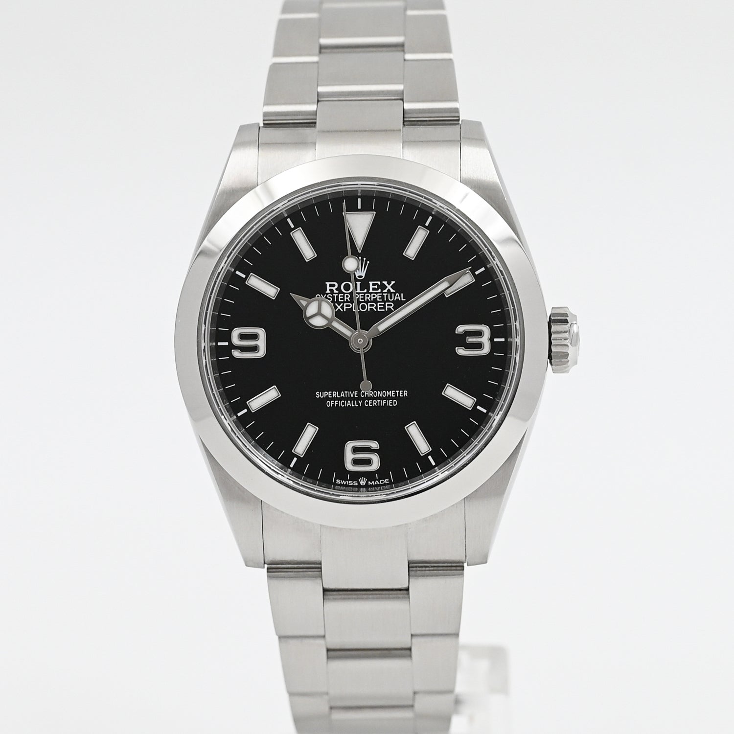 Rolex Explorer 40mm Stainless Steel Men's Watch - Luxury Automatic Timepiece for Outdoor Adventures & Business Occasions