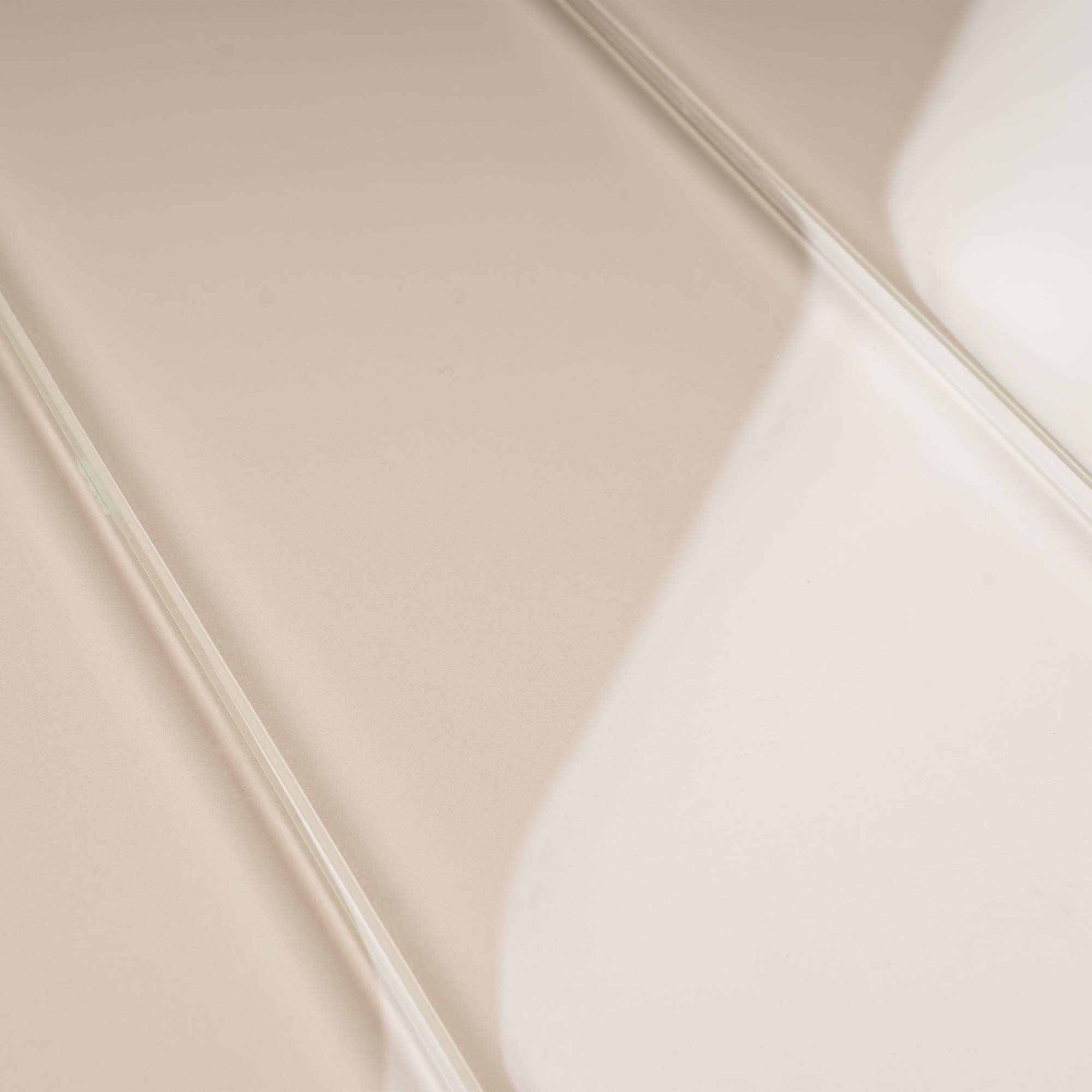 TCSBG-02 4x12 Beige Glass Subway Tile - 10 Square Feet (30 Pieces) - Perfect for Kitchen Backsplash, Bathroom Walls & Shower Surrounds