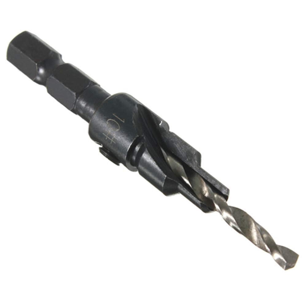 5PCS HSS Countersink Drill Bit Set - Hex Shank Woodworking Screw Reamer Tools for Metal, Wood & Plastic - Perfect for DIY Projects & Professional Use