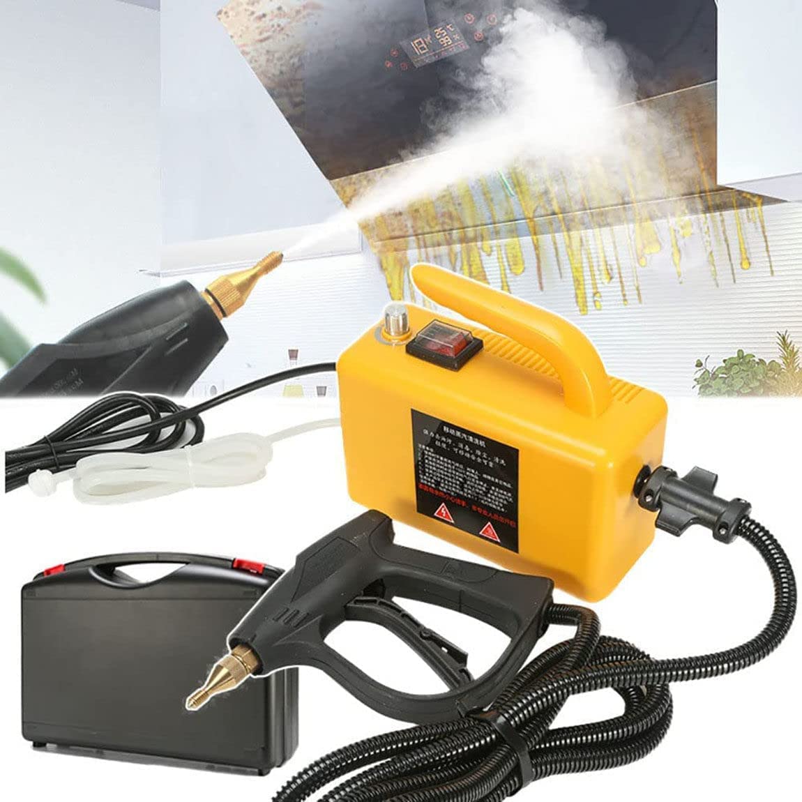 LXT PANDA Handheld Steam Cleaner 1700W/2600W High Pressure Steam Cleaner for Home, Commercial & Industrial Use - Perfect for Cleaning Floors, Tiles, Carpets, Kitchen & Bathroom Surfaces