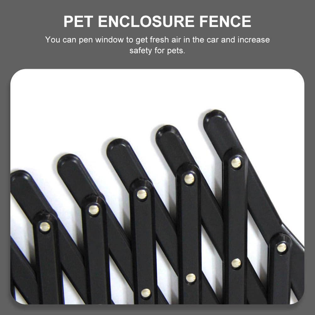 Balacoo Stretchable Car Window Pet Gate - Breathable Mesh Ventilation Grill for Dogs & Cats, Universal Fit for Small Cars, Trucks & SUVs - Keep Pets Safe & Cool During Travel