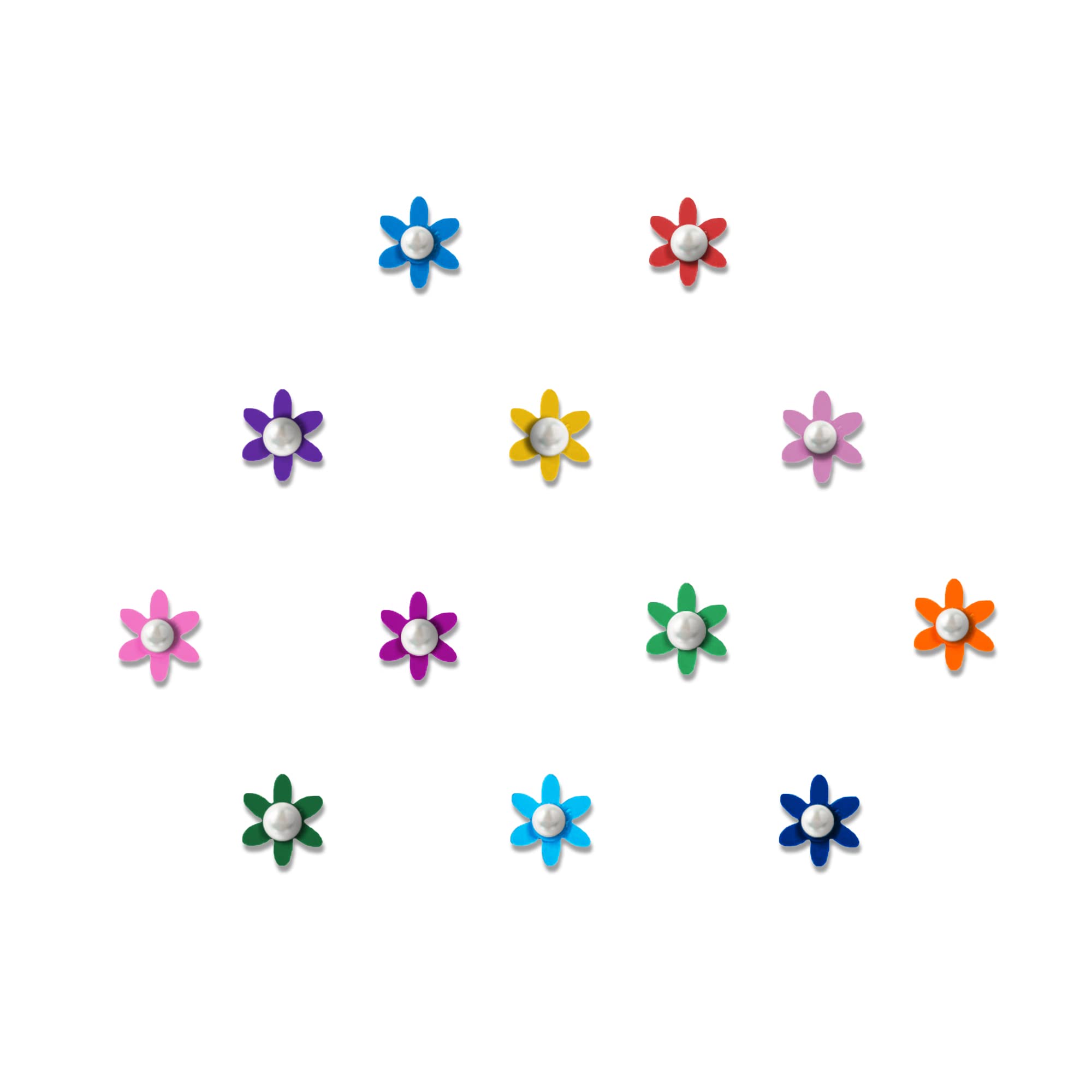 Comet Busters Cute Floral Baby Bindis - 6mm Indian Forehead Stickers for Girls & Kids | Traditional Face Decoration for Festivals, Weddings & Cultural Events (BB020)