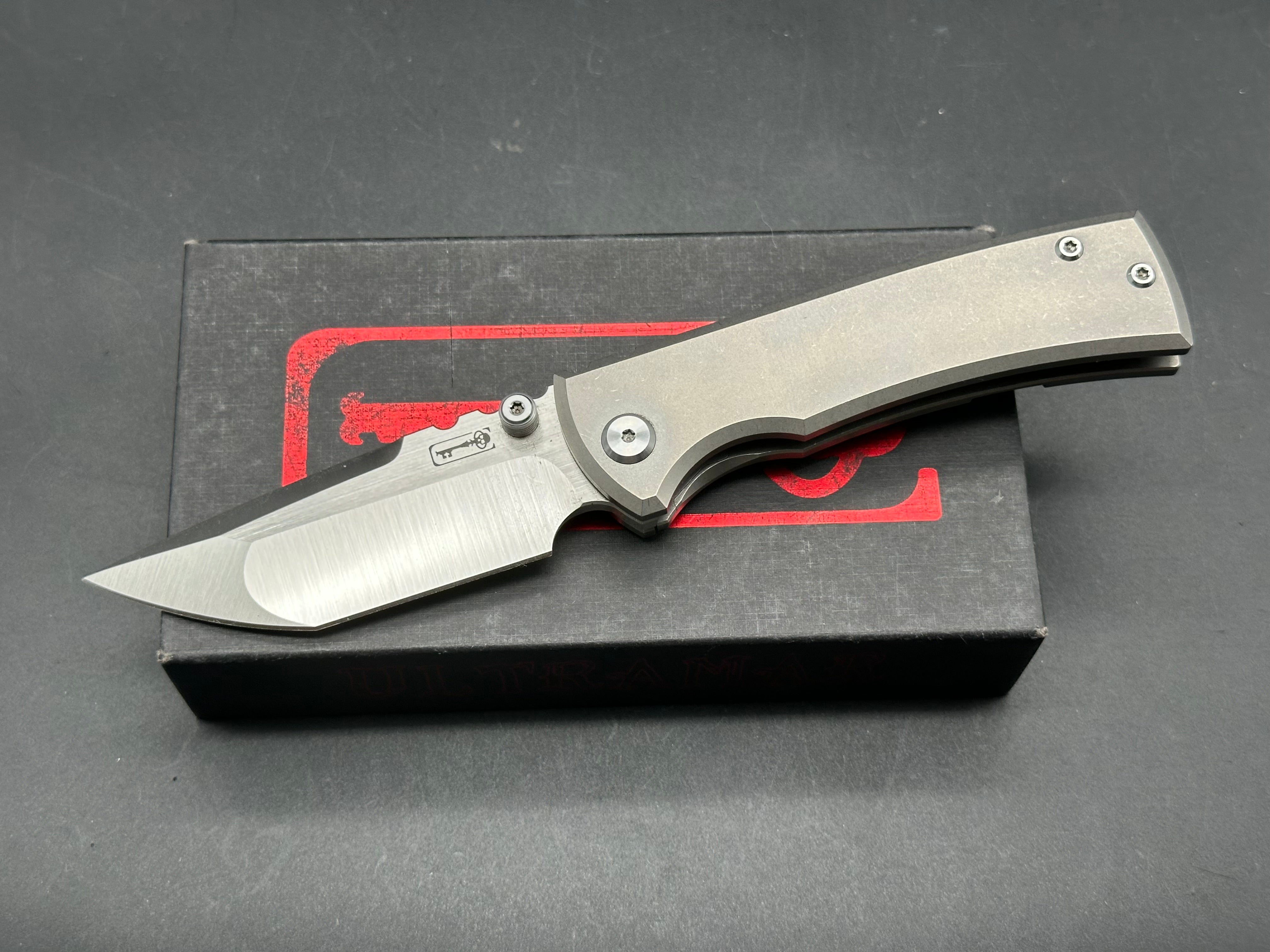 Chaves Redencion Street Tanto Knife - M390 Steel Blade & Titanium Handle - 3.25
