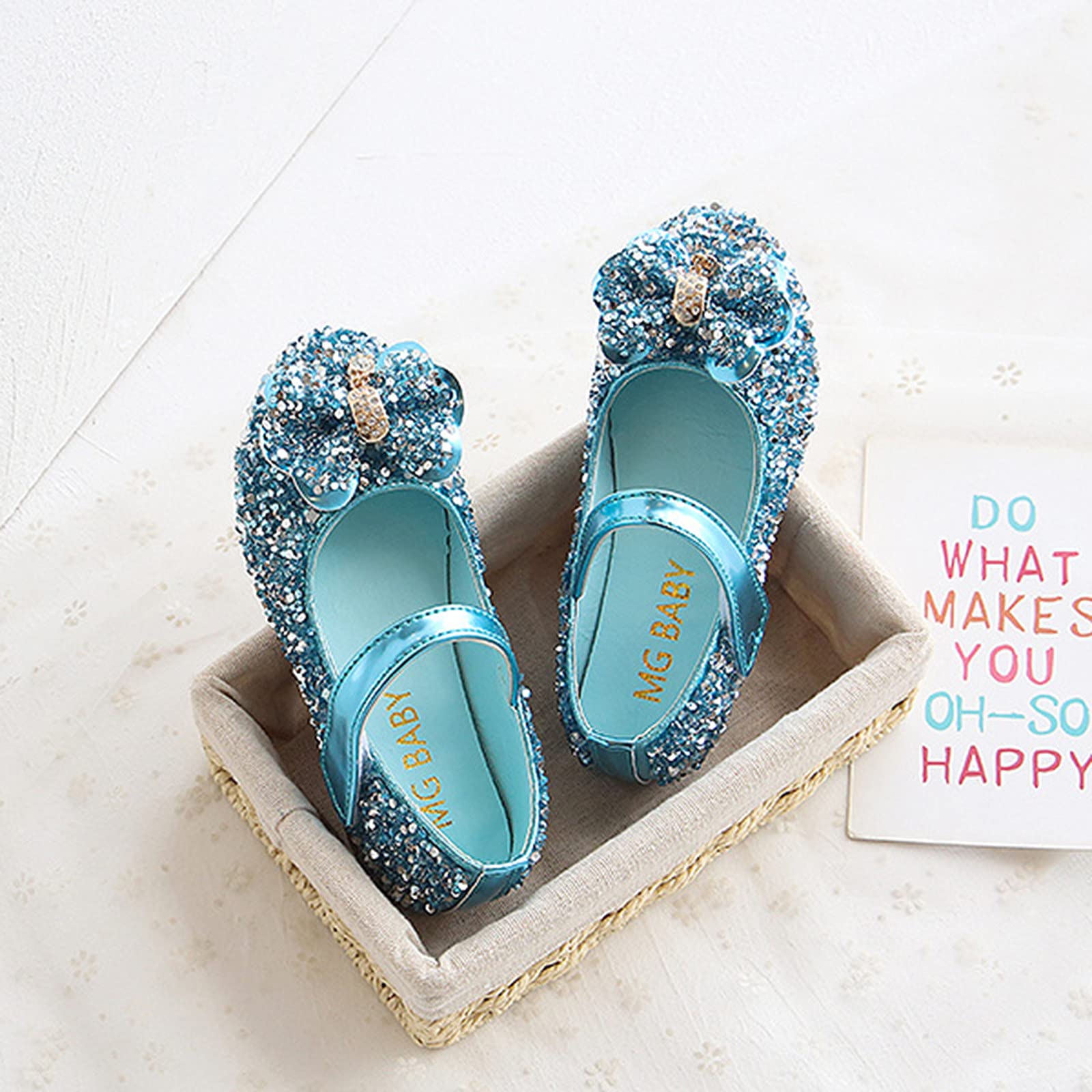 Toddler Girl Mary Jane Shoes - Pearl Bow Ballet Flats for Party & Wedding