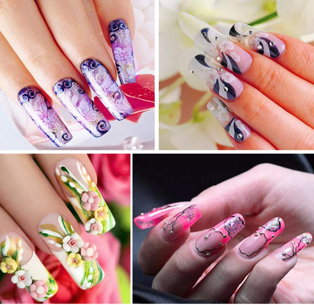 Premium 500pcs Clear Square Fake Nails - Acrylic C Curve False Nails for Gel Polish & Nail Art | Perfect for French Manicure, Salon Use & DIY Home Nail Designs