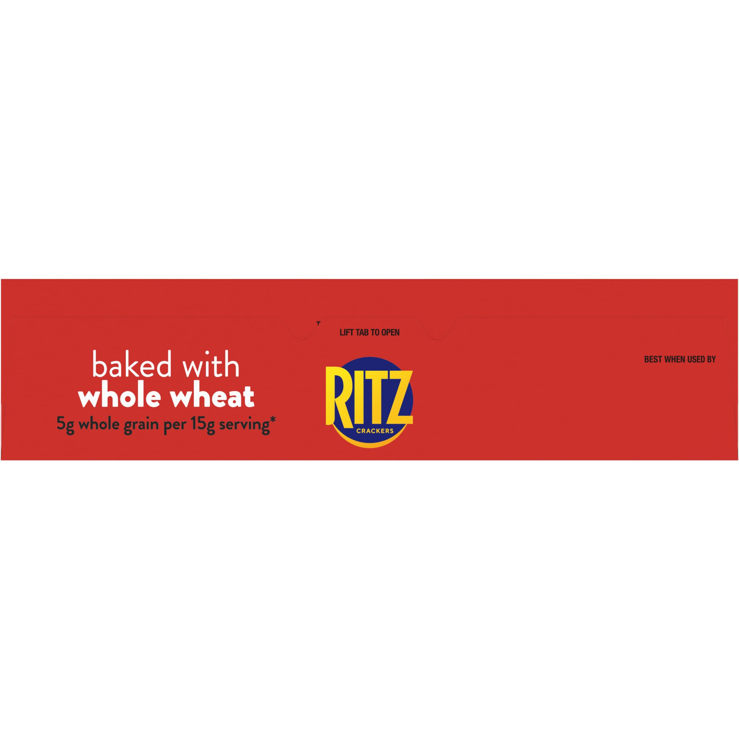 RITZ Whole Wheat Crackers - Healthy Snacks for Kids & Adults - Perfect for Lunch Boxes, School Snacks & Office Breaks - 12.9 oz Pack