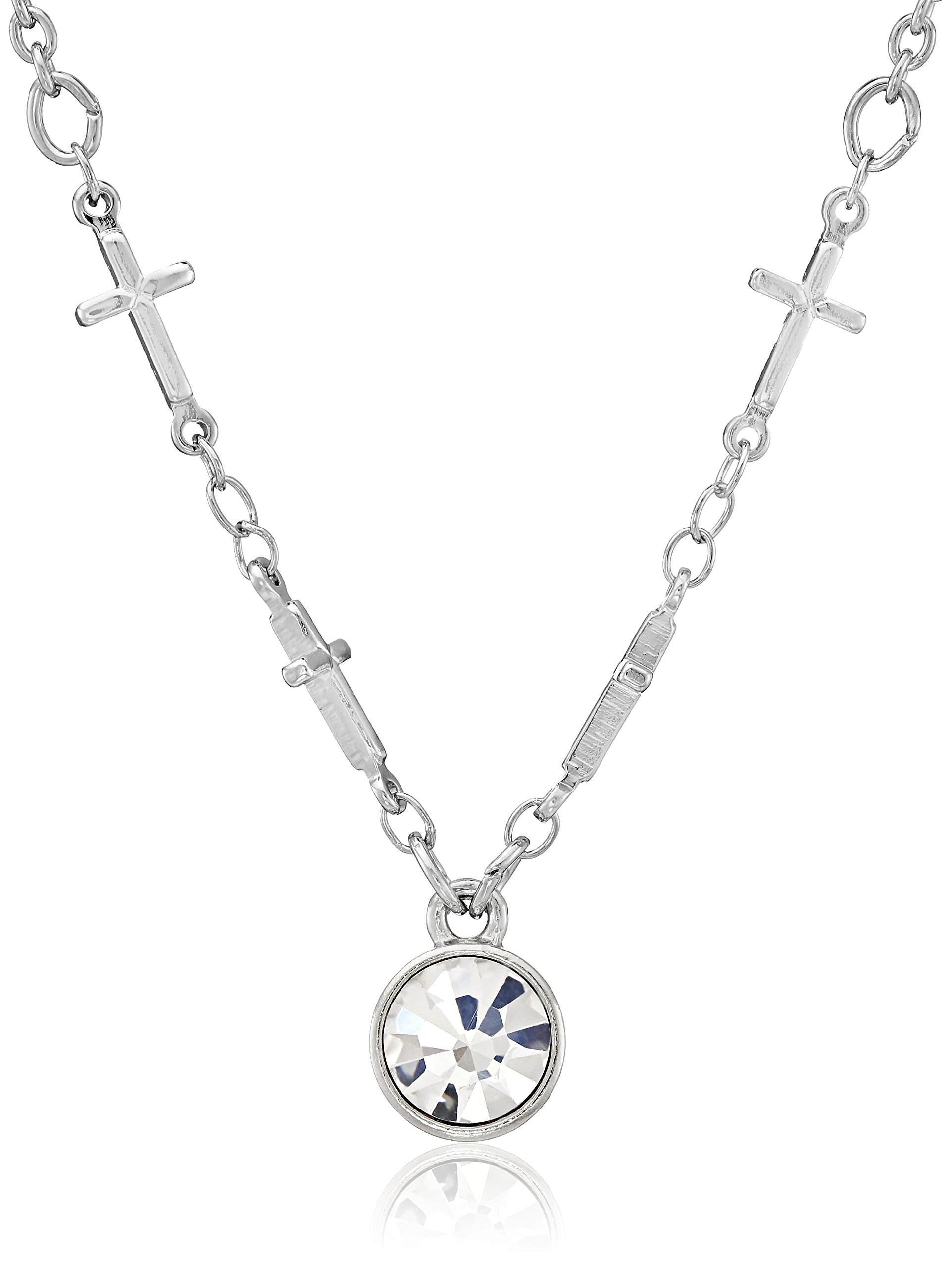 Faith Cross Pendant Necklace - 16