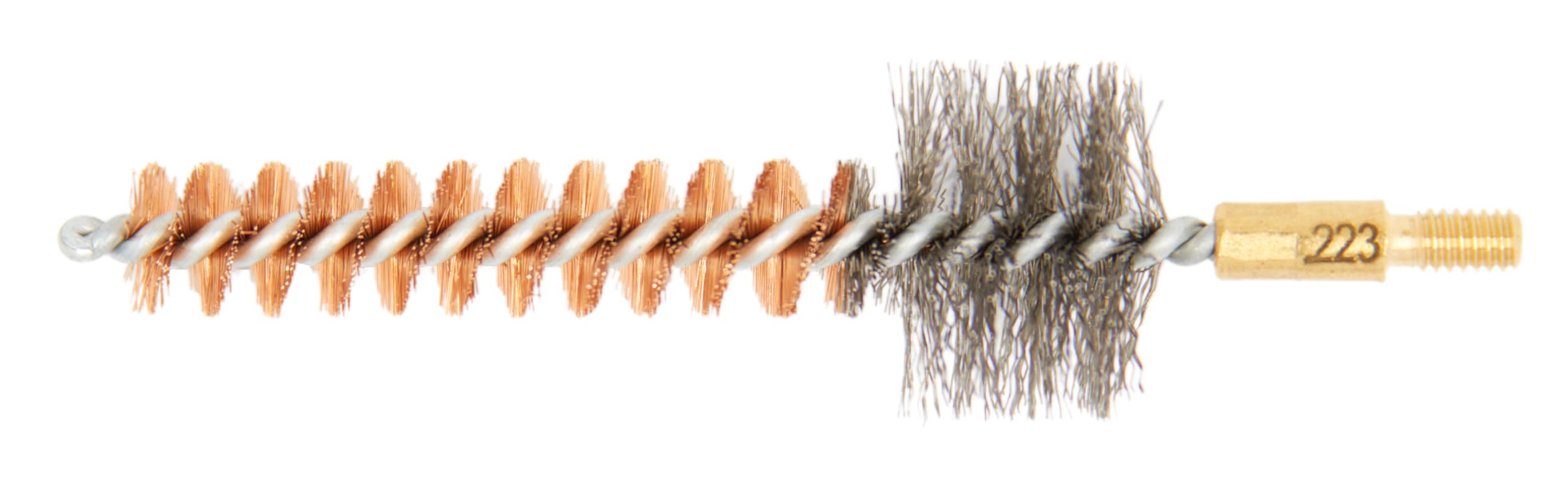 Premium Bronze Gun Cleaning Brushes 10-Pack - 5.56mm/.223Cal for Rifle Maintenance