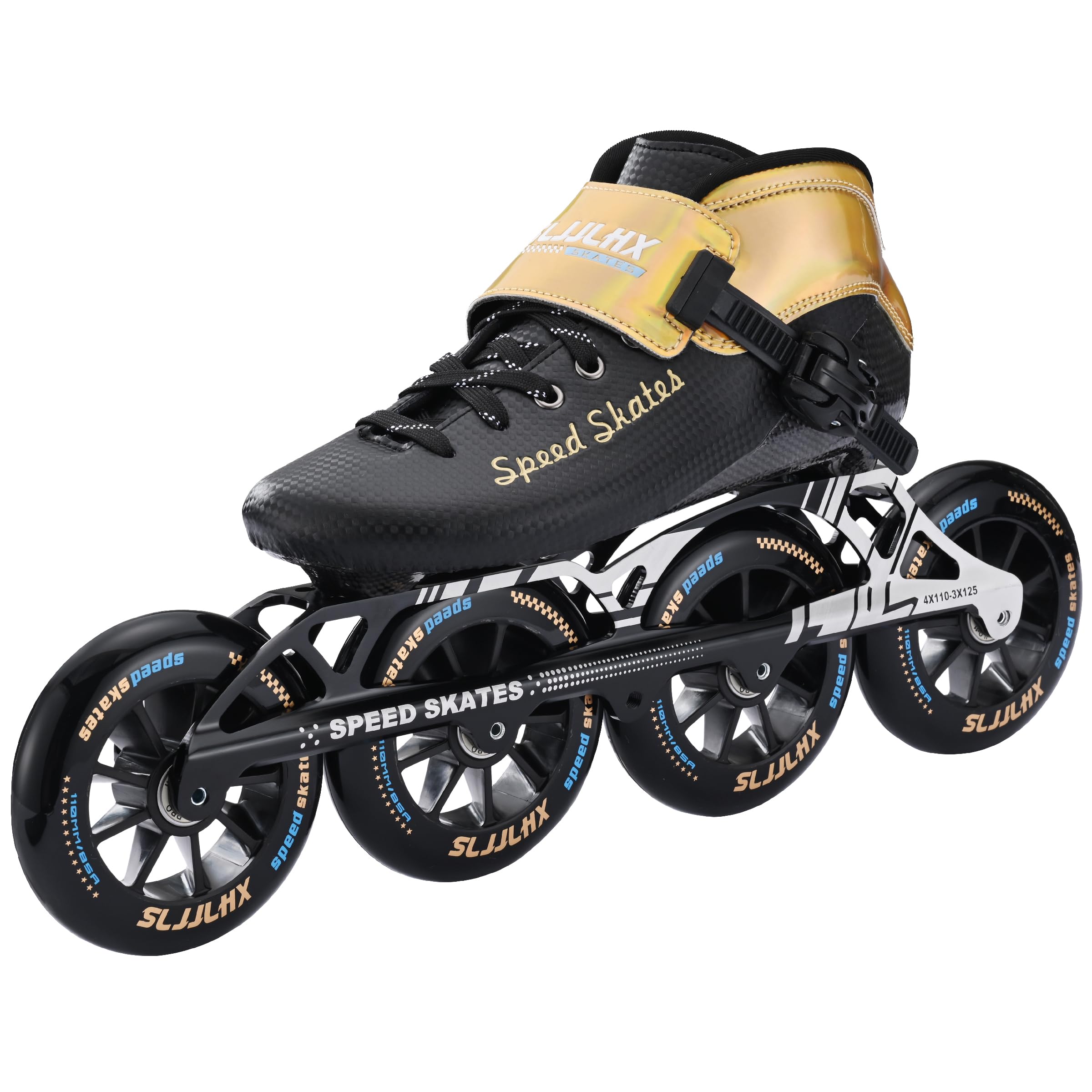Professional Carbon Fiber Inline Speed Skates for Men & Women - High Performance Fitness & Racing Rollerblades for Adults - Unisex Design for Outdoor Sports, Fitness Training & Speed Skating