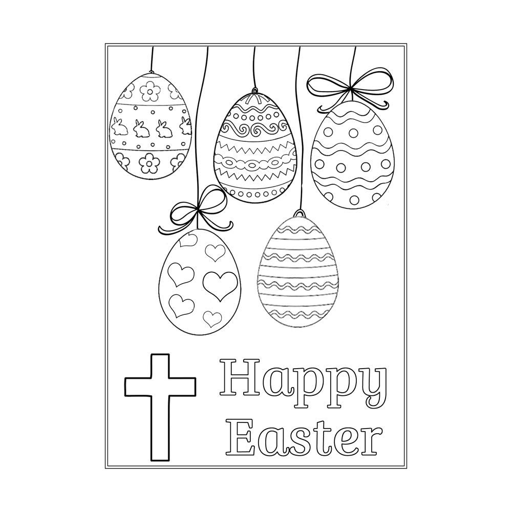 Easter Coloring Cards for Adults & Kids - DIY Greeting Cards with Envelopes (12 Pack) - Perfect for Easter Crafts, Party Favors, and Classroom Activities