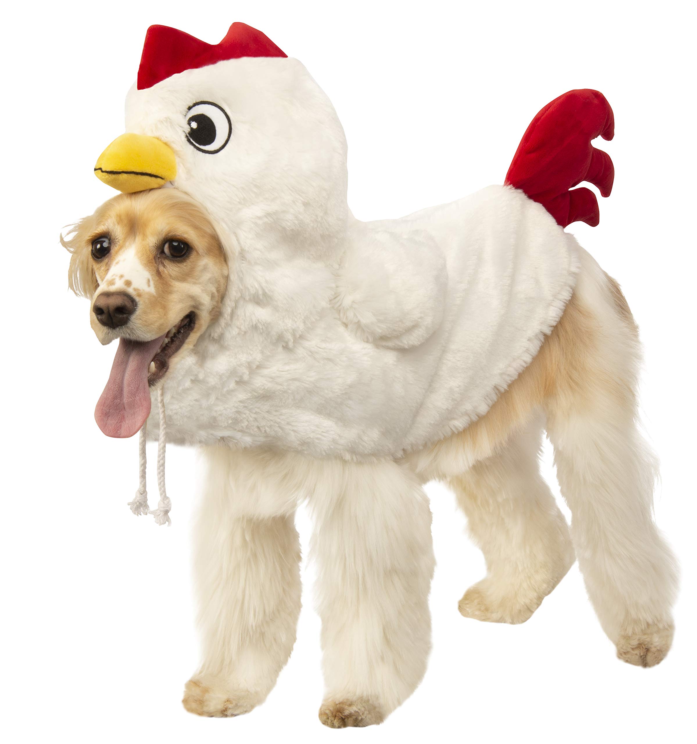 Rubie's Small Chicken Pet Costume for Dogs & Cats - Funny Halloween Dress Up Outfit for Pets | Perfect for Costume Parties & Photo Shoots