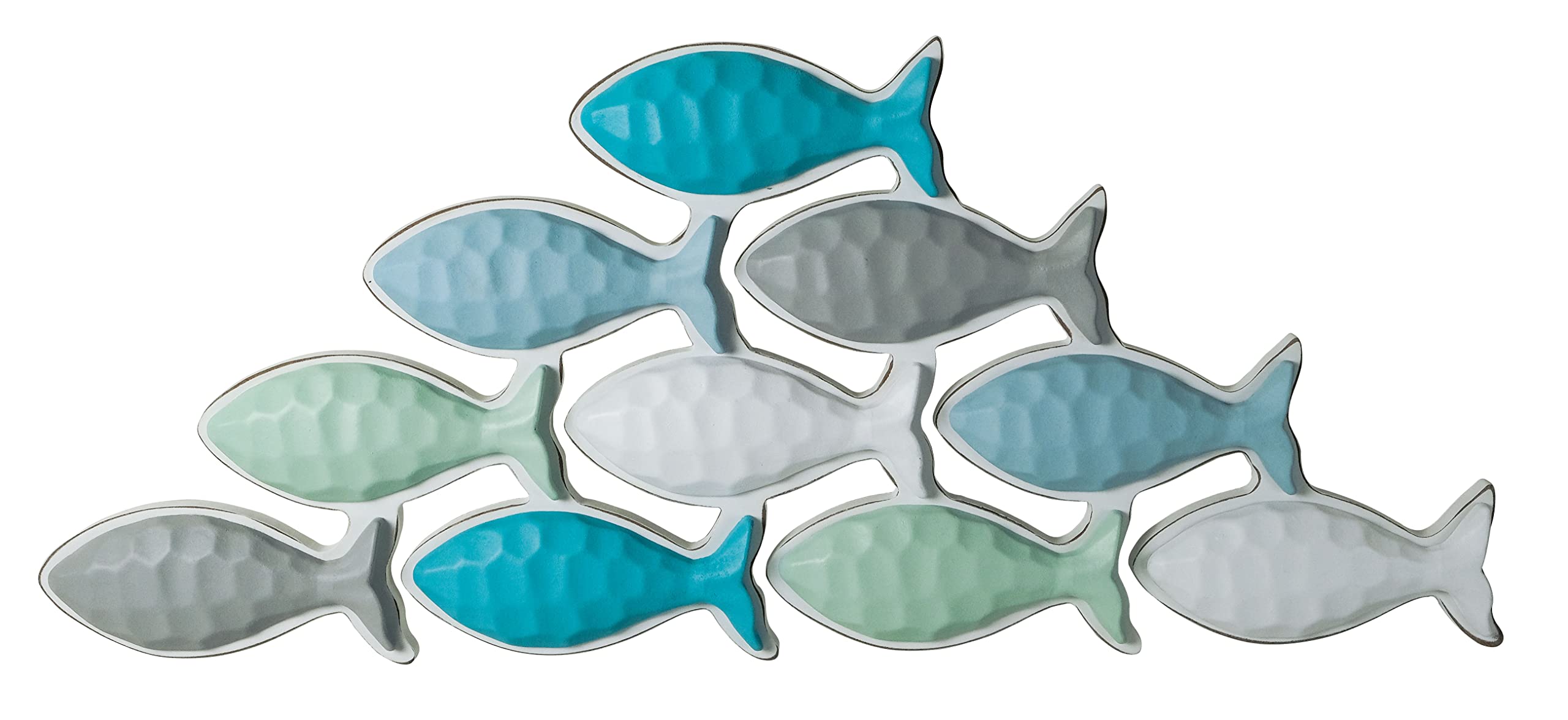 SAILINGSTORY Large Wooden Fish Wall Art - Coastal & Beach Themed Home Decor for Lake Houses, Living Rooms, Bedrooms | Perfect for Nautical, Seaside, or Cottage Style Interior Design
