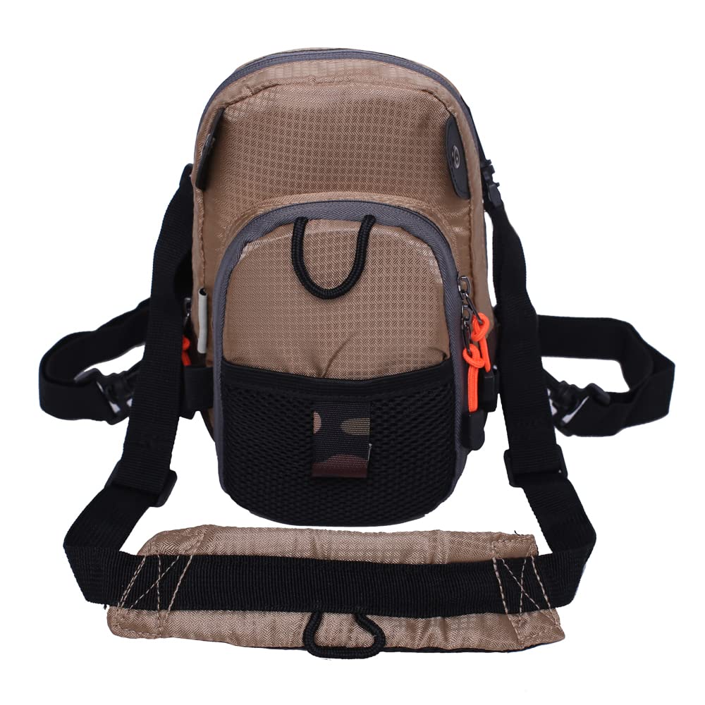 **Raprance Fly Fishing Chest Sling Bag - Waterproof Tackle Storage Waist Pack for Fly Fishing Gear - Perfect for Stream, River & Outdoor Fishing Adventures**