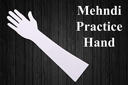 EYNO Reusable Washable Acrylic Hand for Mehendi Practice - Pack of 1 | Perfect for Henna Tattoo Training, Body Art Practice & DIY Nail Design | Great Gift for Beginners & Professionals