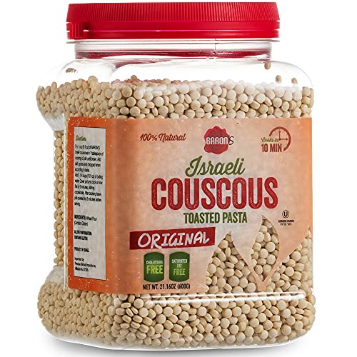 Original Israeli Couscous - 100% Natural Toasted Pasta for Salads & Soups | Kosher | Quick 10-Min Meal