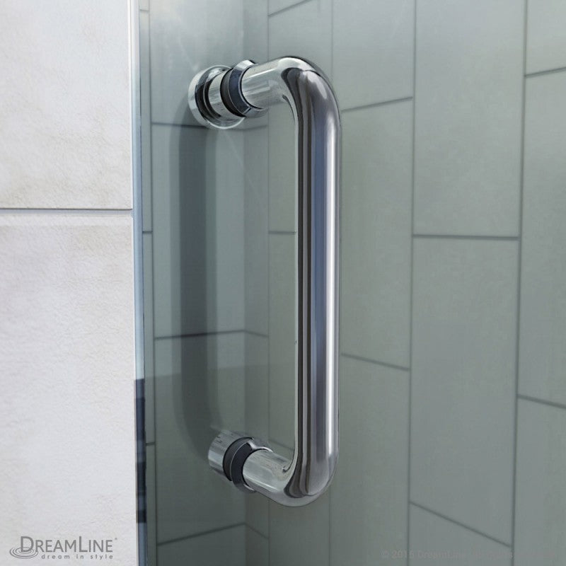 DreamLine Flex 32-36 Inch W x 72 Inch H Semi-Frameless Pivot Shower Door - Modern Bathroom Upgrade for Small & Large Showers - Perfect for Home Renovation & Spa-Like Experience