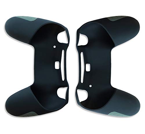 PAXO 2-Pack Black Silicone Protective Case Cover for PS4 Controller - Durable Grip, Shockproof Design for Enhanced Gaming Experience