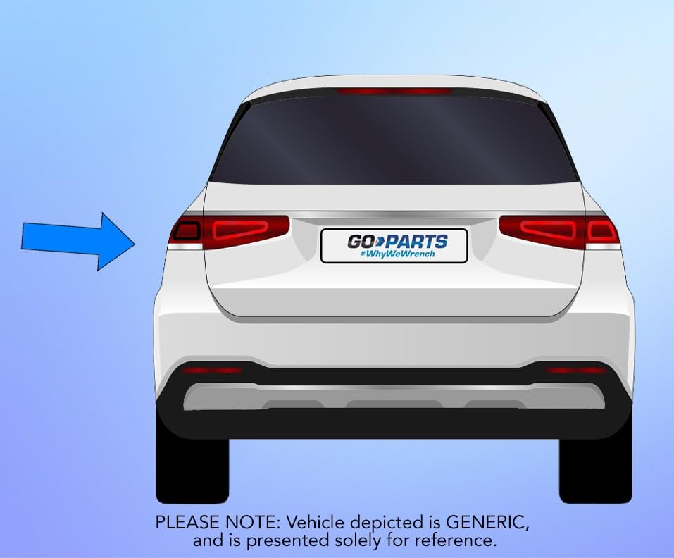 2011-2013 Kia Sorento Left Driver Side Rear Bumper Reflector Light - CAPA Certified Replacement Part (Non-Sport Package) | Perfect for Night Driving Safety & Vehicle Restoration Projects