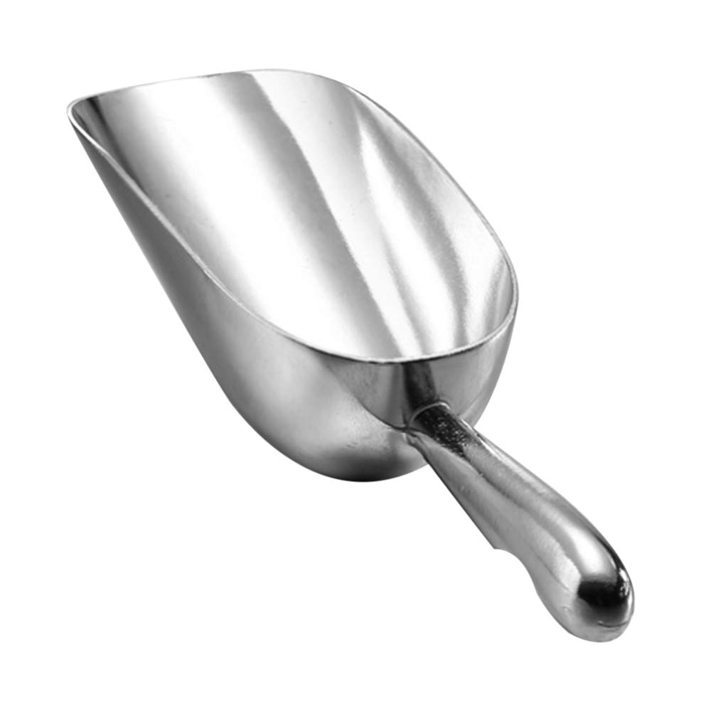 24 oz Cast Aluminum Ice Cube Scoop - Multipurpose Kitchen Shovel for Ice Maker, Freezer & Coffee Beans | Durable Food Scoop for Cocktails, Smoothies & Home Bars