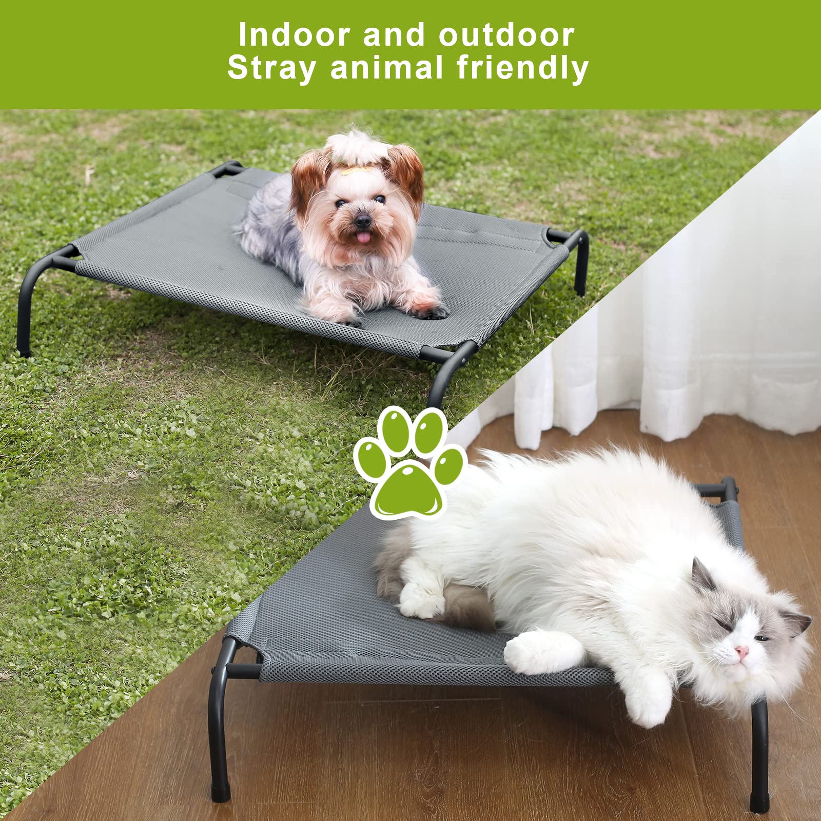 Soft CZPET Cat Bed - Medium Size Double-Sided Pet Cushion | All-Season Comfort | Removable & Washable Cover | Foldable High Resilience Design - Perfect for Indoor Lounging & Cozy Napping Spots
