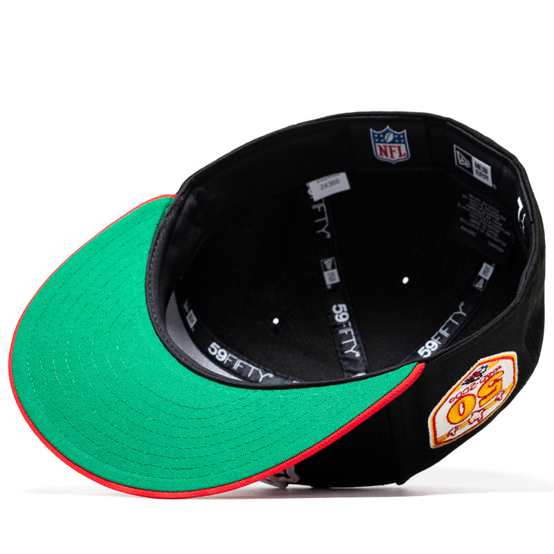 New Era Kansas City Chiefs 59FIFTY Fitted Cap - Black/Red Official NFL Hat for Men - Perfect for Football Games, Sports Events & Streetwear Fashion