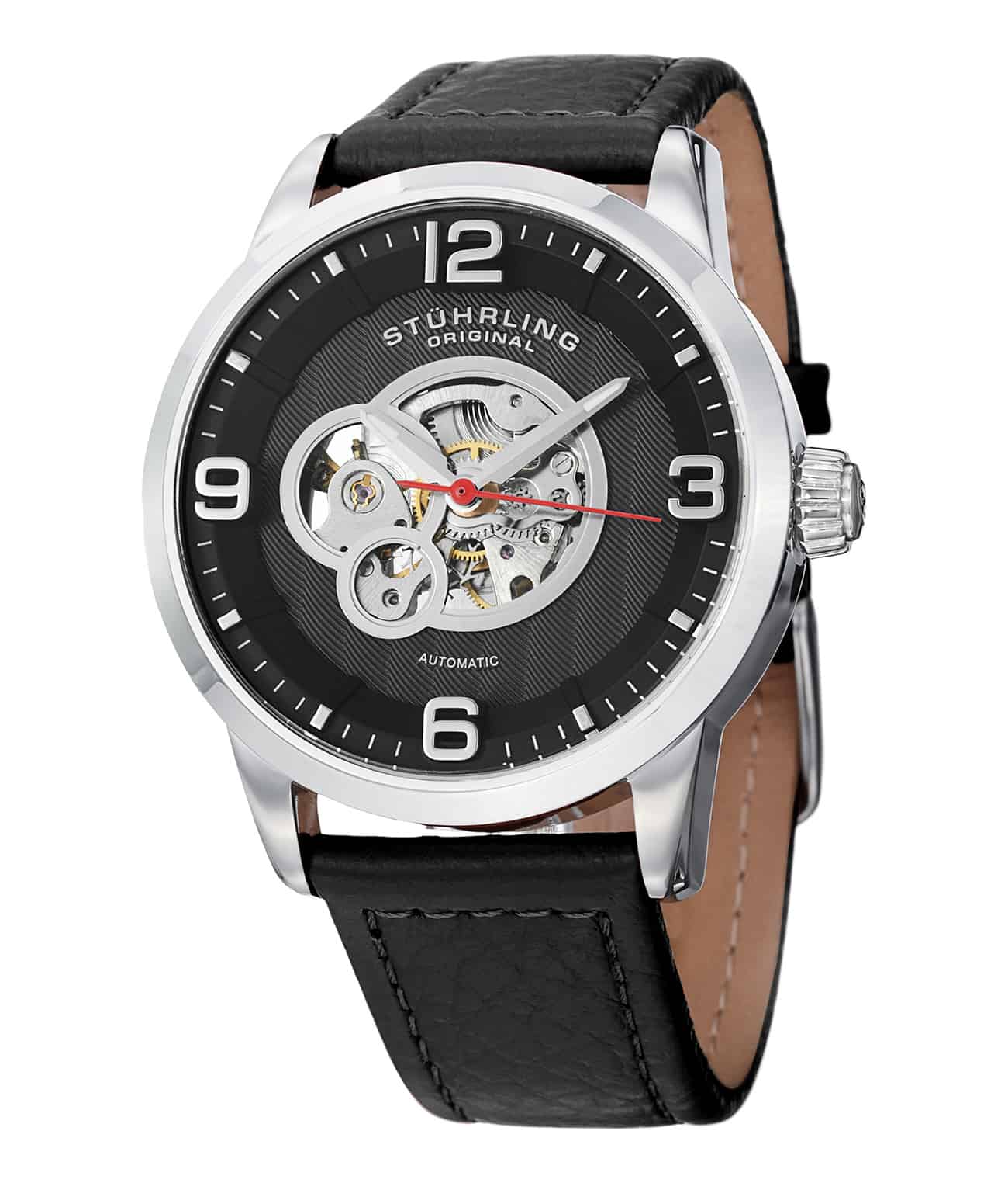 Legacy 648 Automatic 43mm Skeleton Watch for Men - Luxury Mechanical Timepiece with Open Heart Design - Perfect for Business, Formal Events & Gift Giving