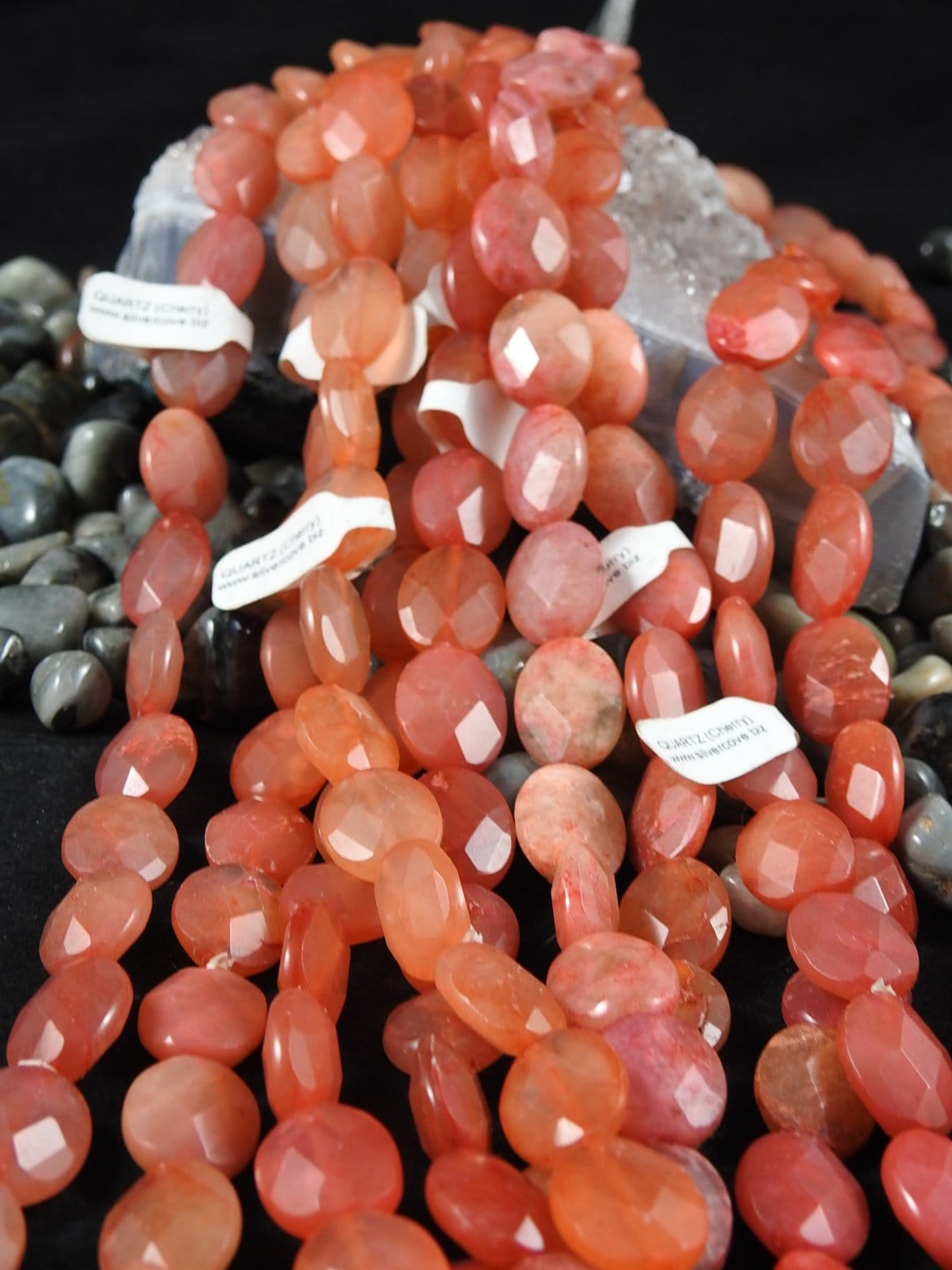 Premium AAA Grade Cherry Quartz Faceted Bead Strands - 15 Inch Gemstone Beads for Jewelry Making, DIY Bracelets & Necklaces - Healing Crystal Beads for Meditation & Energy Work
