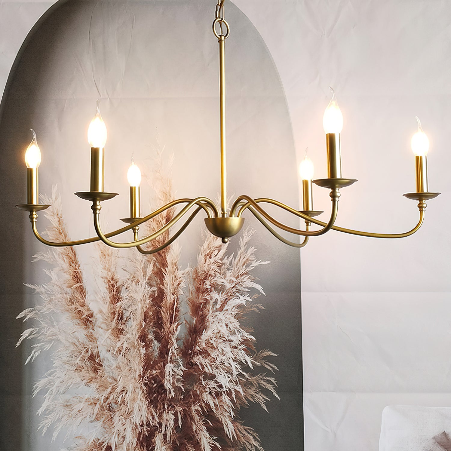 Elegant Eleanor Crystal Chandelier - Modern Ceiling Light Fixture for Dining Room, Bedroom & Living Room Decor