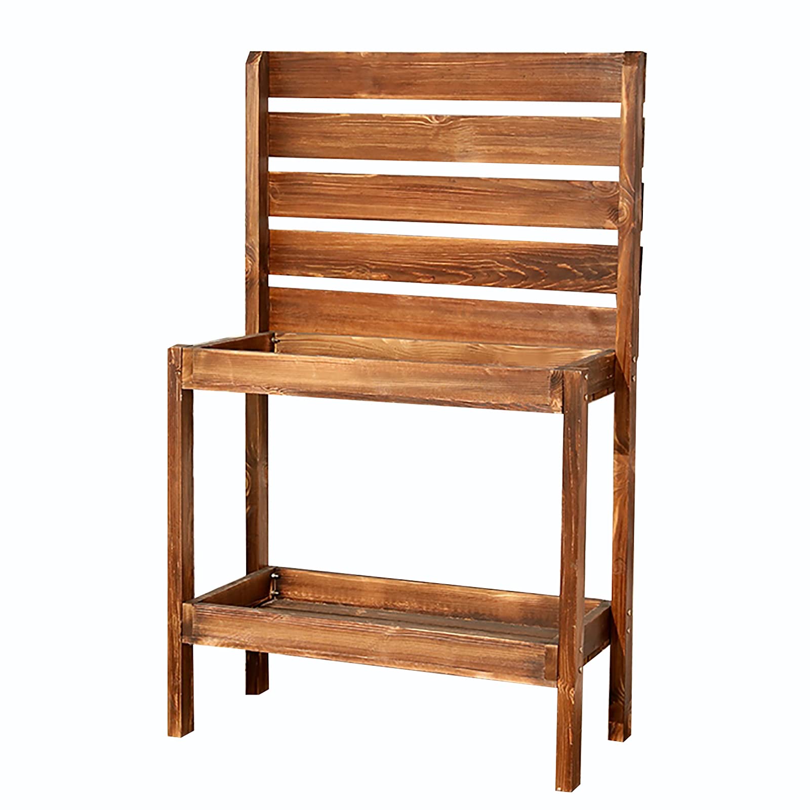 Wooden Potting Bench with Storage - Garden Workstation for Porch & Backyard