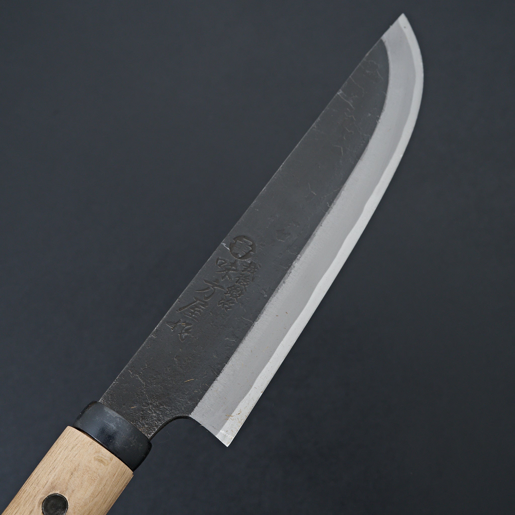 Premium Ajikataya Kengata Hatchet 210mm with Oak Handle - Single Bevel Japanese Axe for Woodworking, Camping & Outdoor Survival