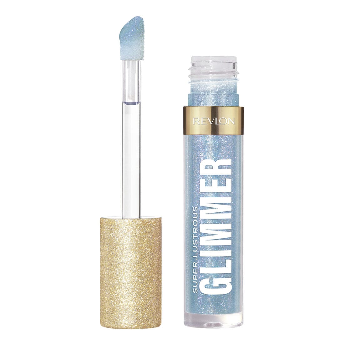 Revlon Super Lustrous Glimmer Gloss - Indigo Ice Shade (3.8ml) | High-Shine Lip Gloss for Everyday Wear & Special Occasions