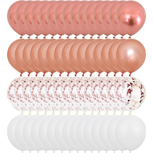 Rose Gold, White, Transparent