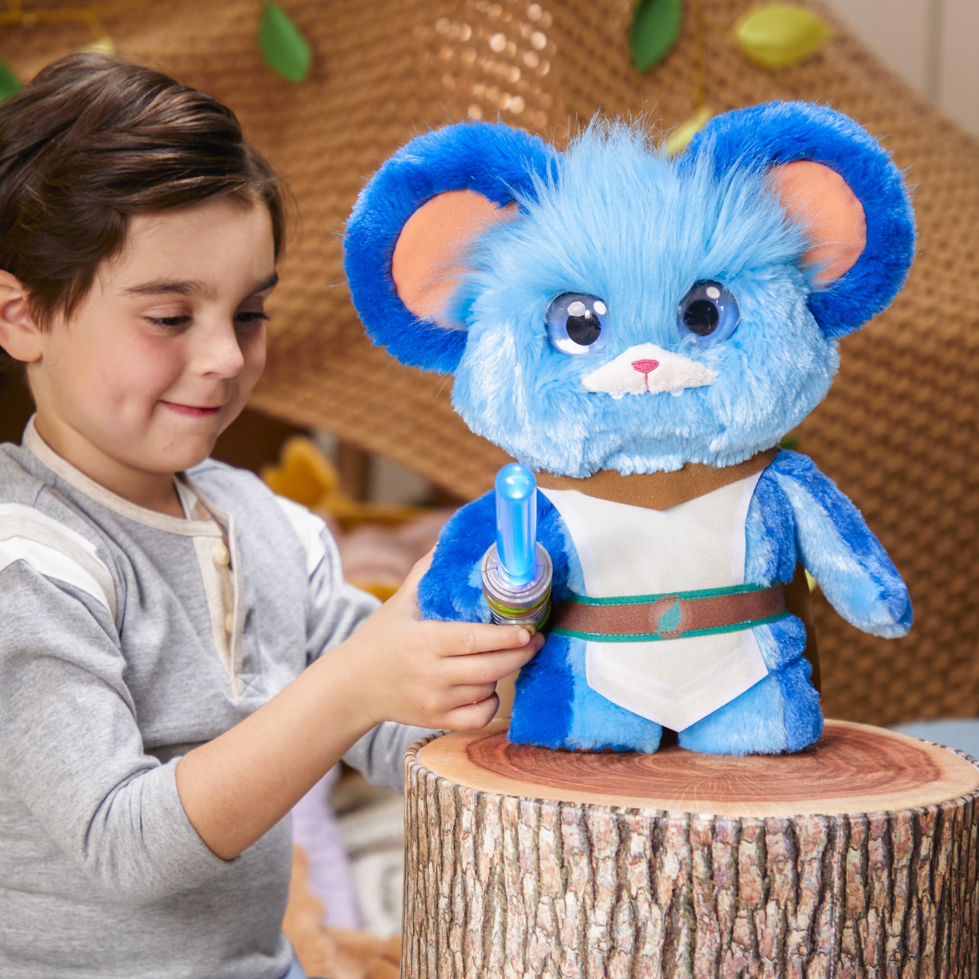 Star Wars Young Jedi Adventures Jabberin' Jedi Nubs Electronic Plush Toy with Lights & Sounds - Interactive Preschool Toy for 3 Year Old Boys & Girls - Perfect for Playtime, Storytelling & Jedi Training Fun